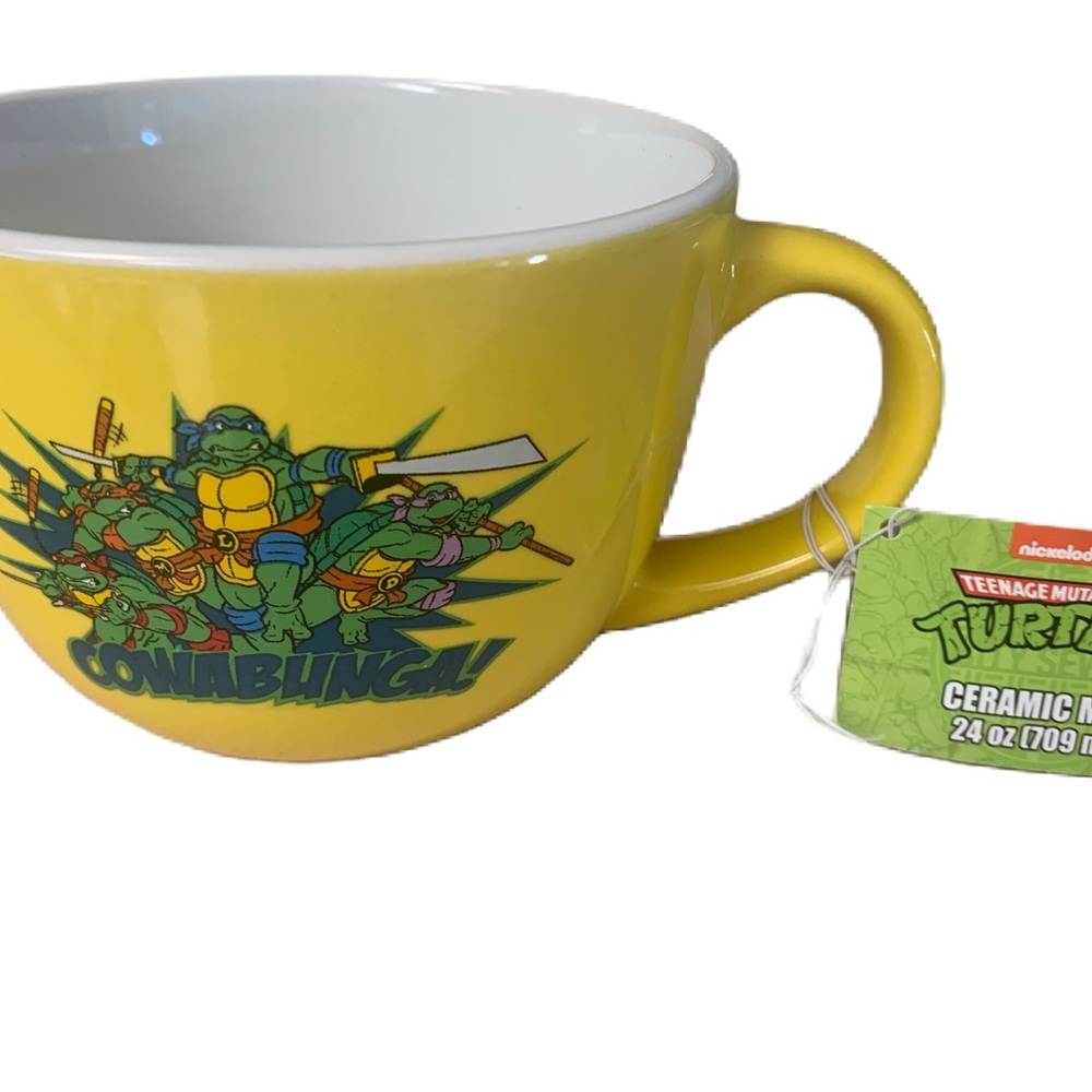 NWT Collectible NickelodeonTMNT Teenage Mutant Ninja Turtle Large 24 Oz Soup Mug